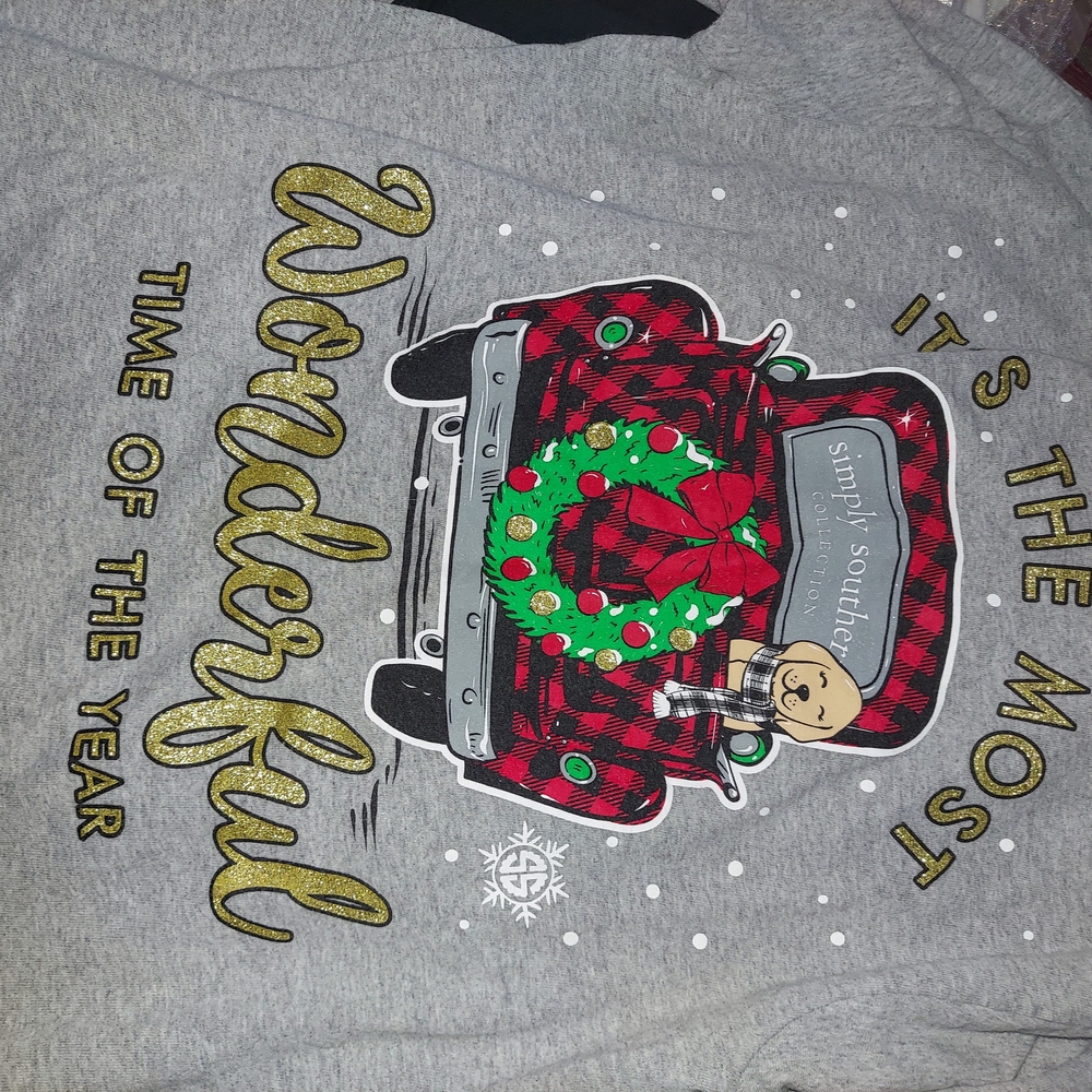 Simply Southern Gray Holiday Sweatshirt